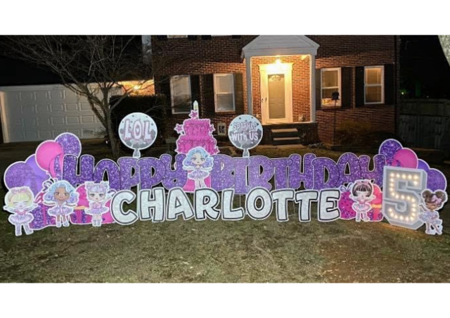 LOL Surprise Dolls Birthday Yard Sign