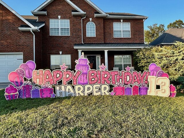 longerpinkpurplebirthdayyardsign