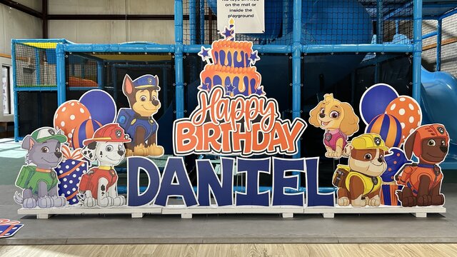 Paw Patrol Indoor Birthday Sign