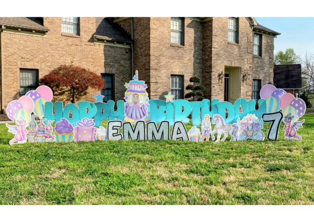 Princess Birthday Yard Sign - Fairytale