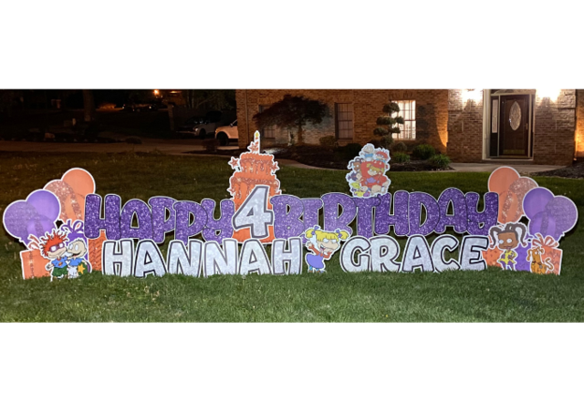 Rugrats Birthday Yard Sign