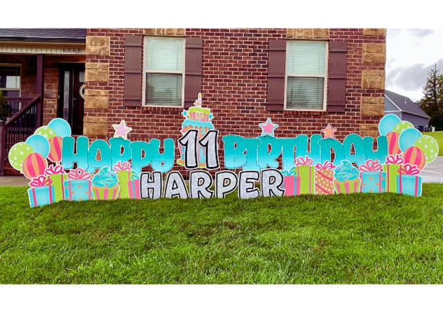 Sherbet Birthday Yard Sign