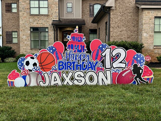 Sports Birthday Yard Sign