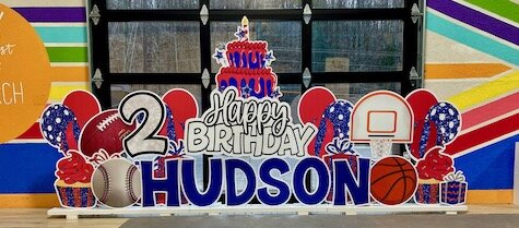 Sports Indoor Birthday Sign