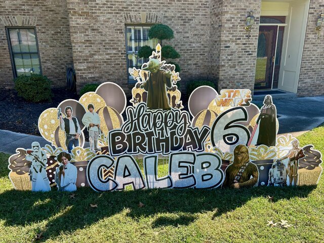 Star Wars Birthday Yard Sign