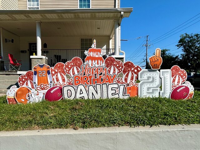 Vols Football Birthday Yard Sign