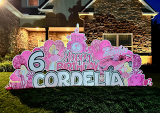 Barbie Birthday Yard Sign