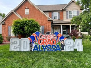 Orange & Blue Congrats Grad