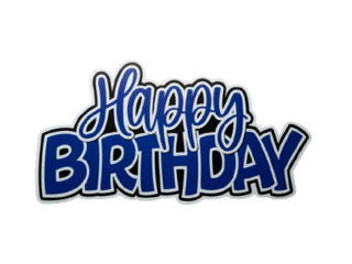 Blue HAPPY BIRTHDAY