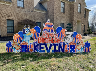 Bluey Theme Yard Sign