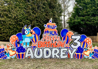 Bluey Birthday Yard Sign