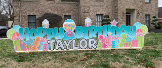 Candyland Birthday Yard Sign