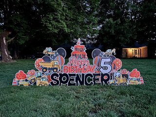 Construction Theme Yard Sign
