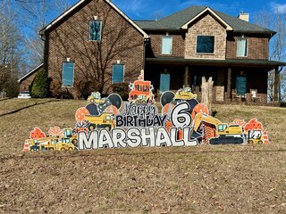 Construction Theme Yard Sign