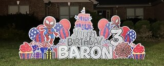 Spider-Man Birthday Yard Sign
