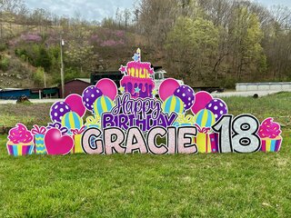 Pink, Yellow, Purple, & Teal Birthday