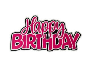 Hot Pink HAPPY BIRTHDAY
