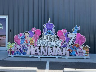 Lilo & Stitch Theme Yard Sign