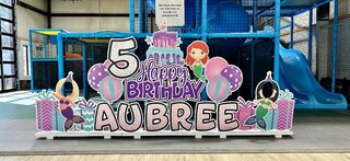 Mermaid Indoor Birthday Sign