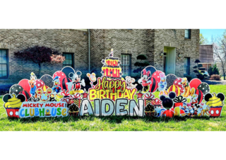Mickey Mouse Clubhouse Birthday Yard Sign