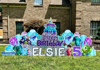 Monster's Inc Birthday Yard Sign