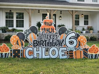 Orange & Black Birthday
