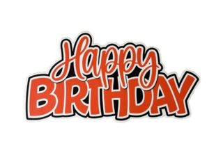 Orange HAPPY BIRTHDAY