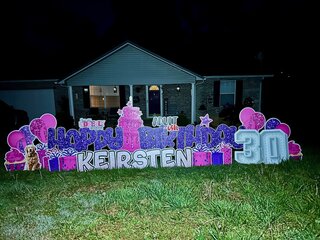 Pink & Purple Longer Happy Birthday