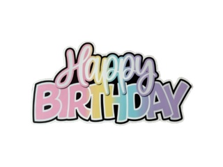 Pastel HAPPY BIRTHDAY