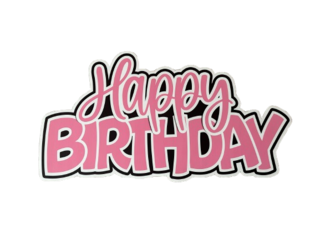 Pink HAPPY BIRTHDAY