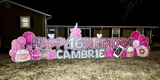 Sweet 16 Birthday Yard Sign