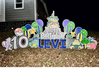 Pokemon Birthday Yard Sign