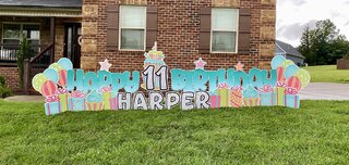 Sherbet Birthday Yard Sign