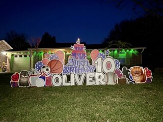 Sports Theme Yard Sign
