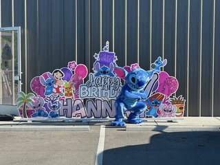 Stitch Birthday Sign & Costume Package