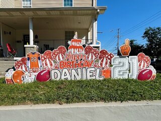 VOLS Football Theme Yard Sign