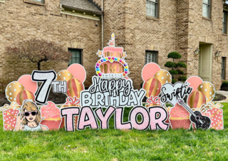 Taylor Swift Birthday Yard Sign