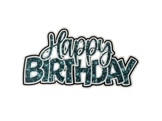 Teal HAPPY BIRTHDAY