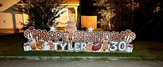 Vols Football Birthday Yard Sign