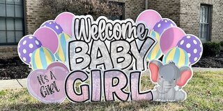Welcome Baby in Pastels