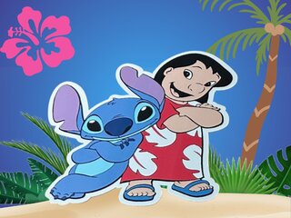 Lilo & Stitch Theme Yard Sign