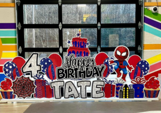 Spider-Man Indoor Birthday Sign