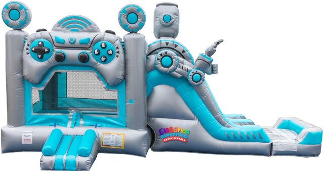 Bot Combo Pool and Stopper | Elegance Bounce House Party Rental | Illinois