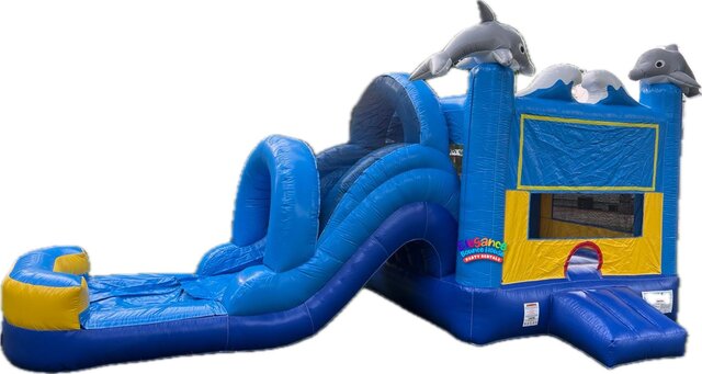 Dolphin Sea World Combo (Wet & Dry) | Elegance Bounce House Party ...