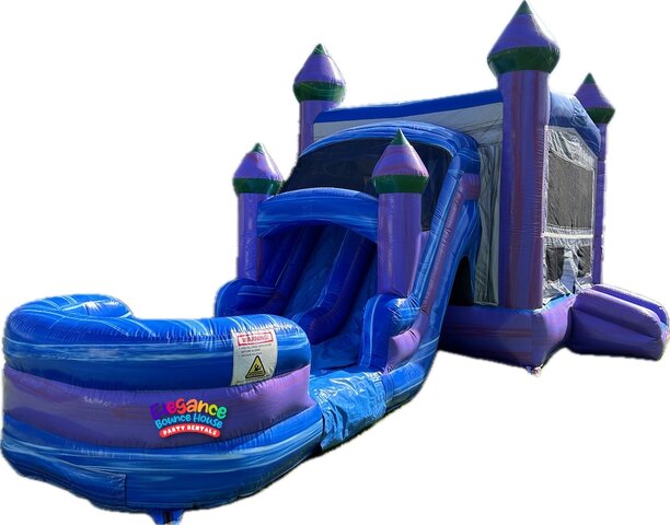 #11 Royal Castle Module Inflatable Combo Dual Lanes (Wet and Dry)