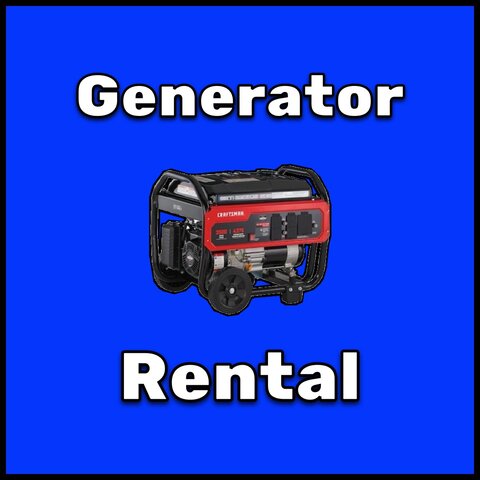 Generator Rental Needed ($65)