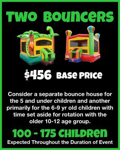 2 Bouncers - Event Rental