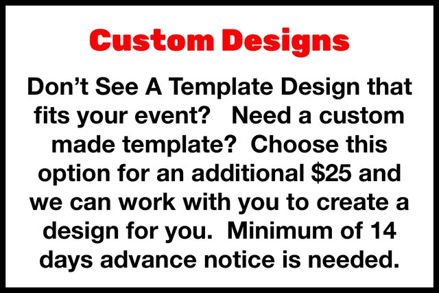 Custom Print Templates ($50)