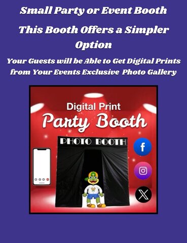 Digital Print Party Booth