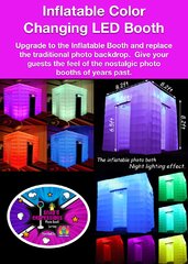 Inflatable Color Changing LED Booth $50
